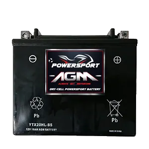 AGM20HL-BS REPLACES YTX20L-BS/YTX20HL-BS